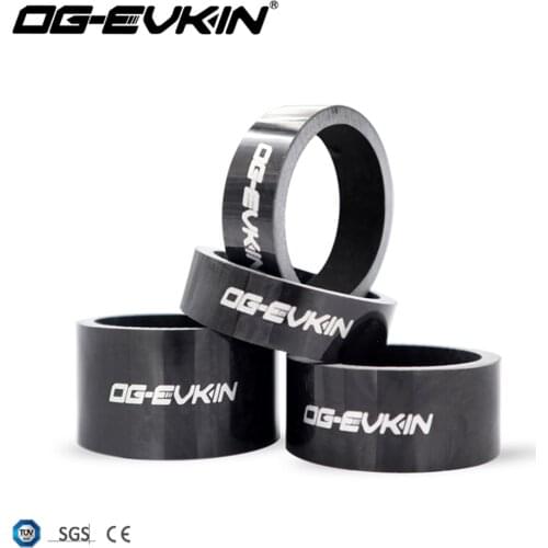 OG-EVKIN CS-003 1/8" Carbon Bicycle Spacer Set 28.6MM UD Matte/3K Glossy Carbon Spacers Headset Spacer MTB Road Bike Spacers Kit