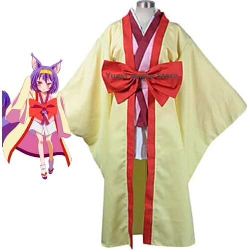 Anime NO GAME NO LIFE Cosplay Hatsuse Man Woman Halloween Cosplay Cartoon kimono Costume