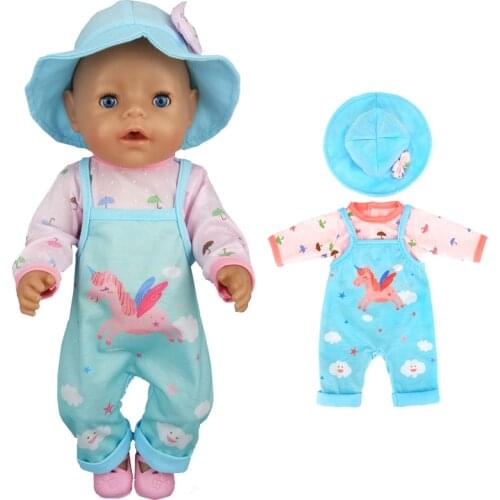 43 cm baby doll clothes strap jacket for 18 inch american doll jacket suit baby girl birthday gift