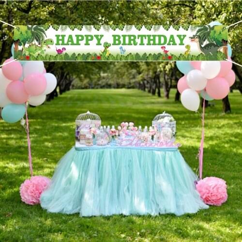 Forest Dinosaur Happy Birthday Holiday Party Supplies Decoration Banner Couplet Outdoor Garden Courtyard Indoor Wedding Sign