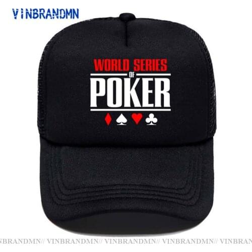 World Series of Poker Logo white custom logo hat fashion hats for men summer hats for women men cap bling baseball caps golf hat