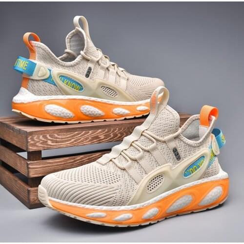 Summer New Men Running Shoes Lightweight Breathable Sneakers Antiskid Hard-wearing Jogging Shoes Training Sport Shoes Zapatillas