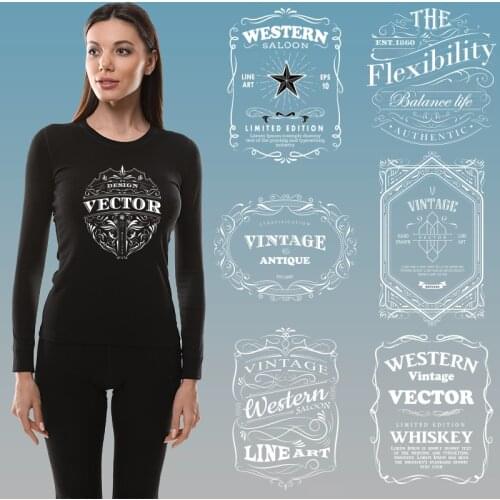 White and Black patterns Stickers on fabric DIY Appliques Washable Patches for Kids Clothing Jacket Letter Stickers