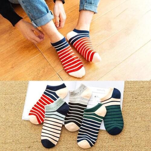10 Pairs Fashion Mens Short Socks Spring Summer Cotton Sweat Absorption Retro Invisible Deodorant Low Tops Male Ship Socks
