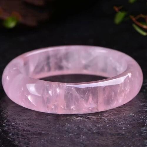 Wholesale JoursNeige Fine Pink Natural Crystal Bangles Beauty Bracelets for Girl Women Gift Lucky Crystal Bracelet Jewelry