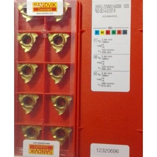 ORIGINAL 10PCS CARBIDE INSERT 266RG-22MM01A400M1020