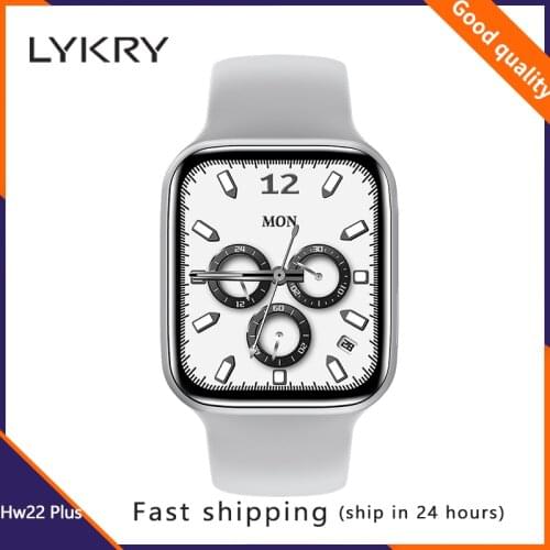 LYKRY IWO HW22 pro Smart Watch Men Women 1.75 inch 44mm Bluetooth Call Wireless charger HW22 PLUS Watches PK HW12 IWO W66 W46