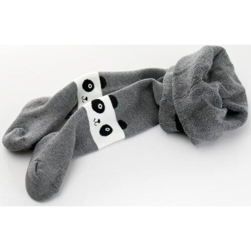 Autumn Winter Cartoon Pattern Thickening Children Pantyhose Cotton Elastic Waistline Comfortable Not Pilling Bottoming Stocking