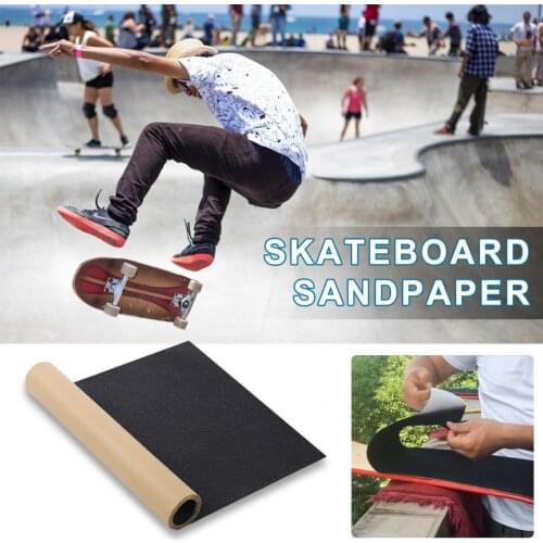 Skateboard Grip Tape Self Adhesive Increase Friction Waterproof Bubble Free Sandpaper Sheet for Skateboard Rollerboard