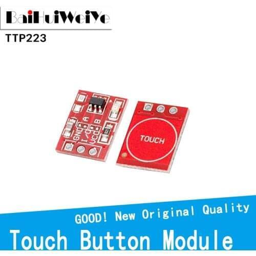 10PCS 2.5v-5.5v TTP223 Touch button module Self-Locking No-Locking Capacitive switch single channel modifies sensor