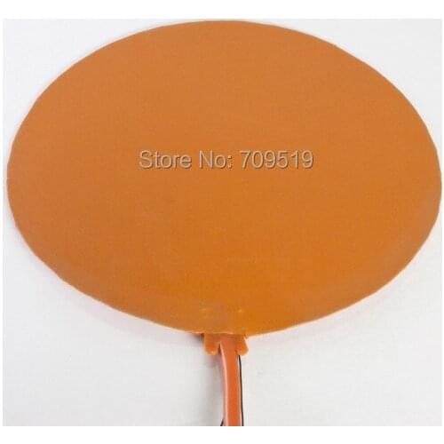 12v /24v Silicone Rubber 3D Printer Heated Bed Round 300mm