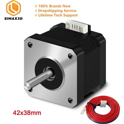 SIMAX3D Nema 17 Stepper Motor 1.5A Nema Step Motor 17HS4401 Motor 4-Lead for CR-10 10S Ender 3 3D Printers Extruder and Y Axis
