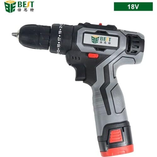 18V Impact Cordless Drill Electric Screwdriver Mini Wireless Power Driver DC Lithium-Ion Battery 3/8-Inch 2-Speed Power Tools