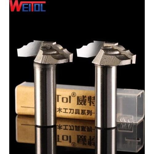 Weitol 1 pcs 1/2" inch Woodworking Cutter Router Bits for wood carbide Platform compact bit Alloy grooving tool