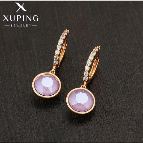 Xuping Jewelry Fashion New Arrival Crystals Earrings for Women Girl Party Gift A00769841
