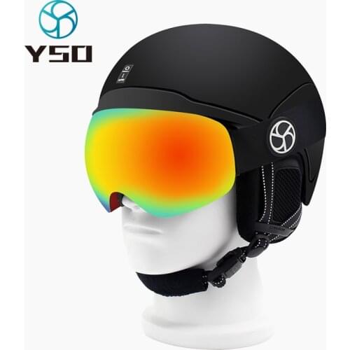 YSO 2020 brand ski goggles double layer UV400 protection anti-fog big snow skiing glasses for men women yellow snowboard goggles