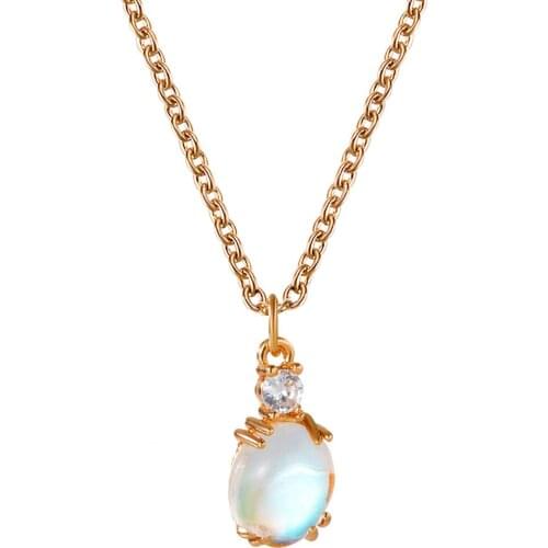 2021 Trend Elegant Jewelry Chain Crystal Animal Pendant Necklace Unquie Gold Color Women Fashion Necklace Wholesale X042