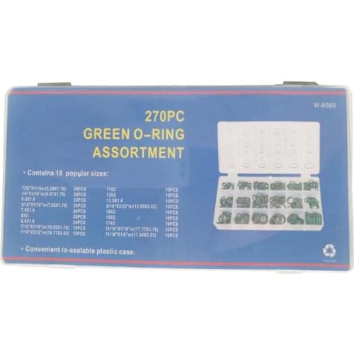 270pcs Car Air Conditioning Refrigerant Rapid O-Ring Compressor Seal Automotive AC System Washer Rubber O Ring Seals Kit