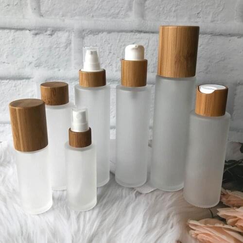 30ml 50ml 100ml 120ml 150ml Frosted Glass Bottles Beauty Spray Bottle Cosmetic Containers Bottles Empty Lotion Packaging Bottle