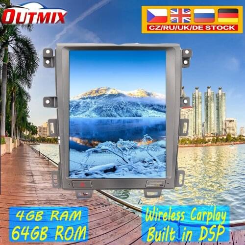 Tesla styel Android 9.0 PX6 Car DVD player GPS Navigation For Ford Edge 2008-2014 Car Auto radio Multimedia player Head Unit dsp