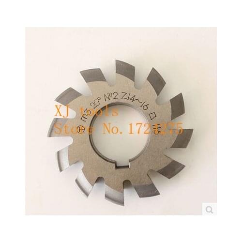 Free shipping 1pcs M8 NO.1-NO.8 Pressure Angle of 20 degrees HSS Gear Milling cutter , gear machining