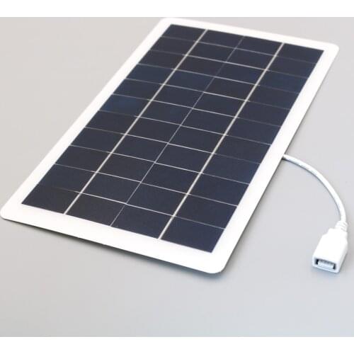 CNC Solar Panel 5V 7.5W 1500mA with extend cable Polycrystalline Solar Cells DIY Battery Charge Module 30cm wire