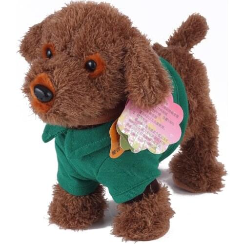 Fashion Electronic toys Teddy dog pet toys for children Walk Sing jouet electronique Musical Interactive Robot Dog Birthday Gift