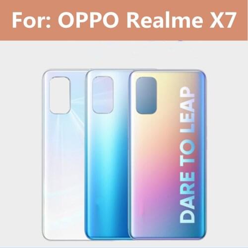 Battery Cover For OPPO Realme 7 Back Cover Replacement For Realme7 Back Cover Housing Door Case Mobile Phone Repair Parts Shell