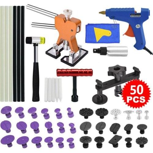 Dent Puller Kit Paintless Dent Repair Kit with Black Bridge Lifter for Auto Body Dent Removal Dent Removal Tool