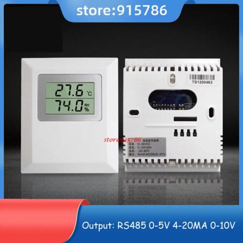 4-20mA wall-mounted temperature and humidity sensor / 0-10V / 0-5V output temperature and humidity transmitter with display