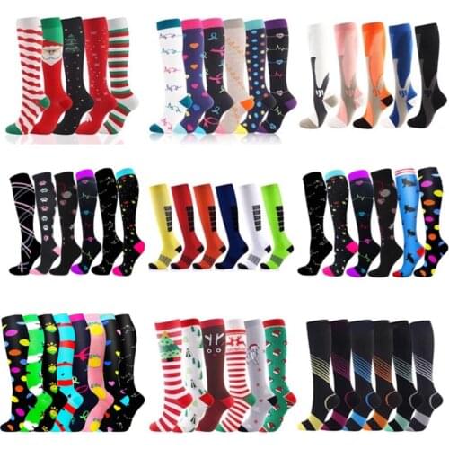 Compression Socks Fit For Sports Men Women Compression Socks For Anti Fatigue Pain Relief Knee Prevent Varicose Veins Socks