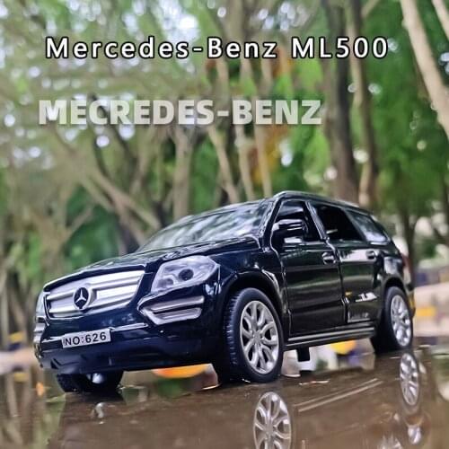 New 1:32 Simulation Mercedes-Benz Ml500 Alloy Off-Road Vehicle Model Sound And Light Pull Back Door Childrens Toy Car Boy Gifts