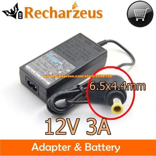 Genuine For SONY EVI-D70 EVI-D70P DRX-530UL SNC-P1 DVDIRECT AC-ES1230K AC-LX1B MPA-AC1 Charger Adapter 12V 3A Laptop Adapter