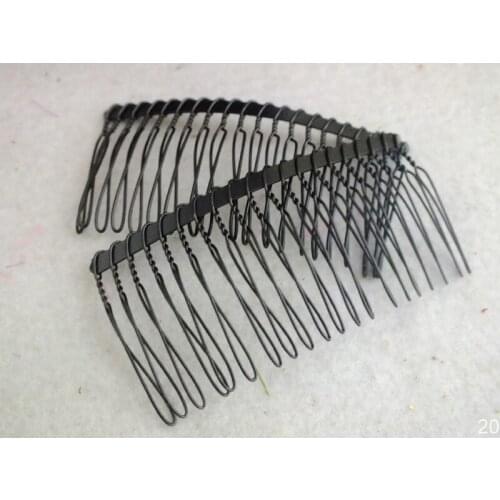 Wholesale 100pcs/ 20 tooth comb DIY hair accessories comb finding 70*37mm Black combs jewelry Findings & Components accessories
