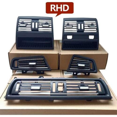 RHD Right Driver Cars Front Rear Chromed AC Air Vent Grille Cover Panel Set For BMW 5 Series F10 F11 520 525 528 530 535