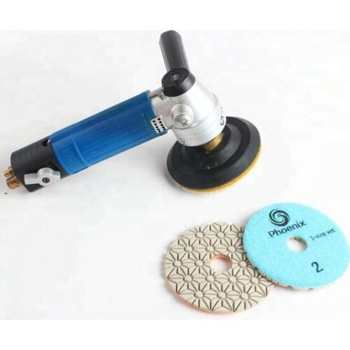 RAIZI handheld Rear-Exhaust Air Wet Polisher for granite marble stone