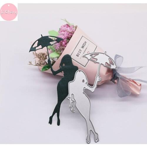 Die Cutters For Crafts Umbrella Lady Paper Cutter Cutting Dies Scrapbook Die Cutter Scrapbooking Paper Puncher Stencils