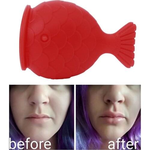 New Women Sexy Full Lip Plumper Enhancer Lips Silicone Pout Tools Mouth Fish Natural Labium Plump Shape Tool Thicken