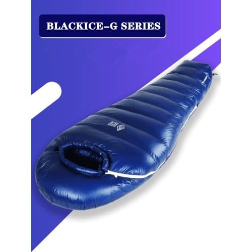 Blackice G1300 Outdoor Ultralight Nylon Mummy Goose Down Sleeping Bag Camping Thermal Mountaineering Splicing Sleeping Bag