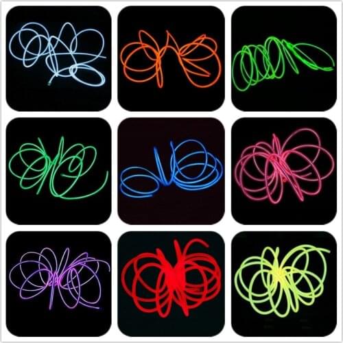 EL Wire Led String Light Christmas Fairy Lighting Strings Flexible DIY for Outdoor Holiday Wedding Xmas Party Home Decoration