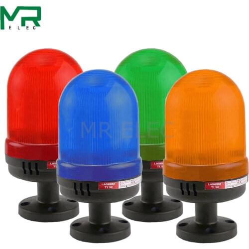 LED Strobe Signal Warning light yellow blue red green LED warning light 12V 24V 110V 220V