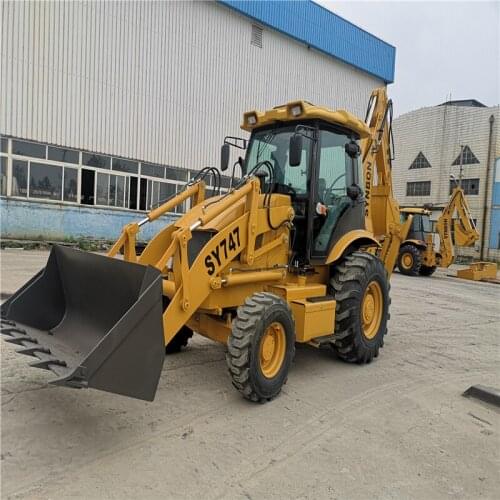 SY747 Powerful Excavation Loading Excavator Bucket Backhoe Loader