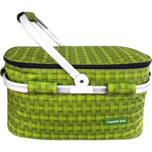 The Thermo Jug picnic Basket-Picnic bag green