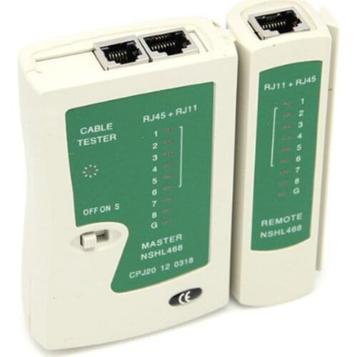 RJ45 LAN Cable Tester Handheld Network Cable Tester RJ11 Cat5 Cat6 Wire Telephone Line Detector Ethernet Tracker Tool