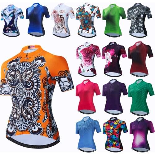 2021 Bike Jerseys Women Cycling Jersey Summer Short Sleeve Cycling Shirts Top Ropa Ciclismo breathable Bicycle Clothing