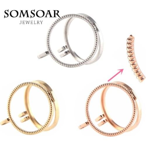 "PRESELL PRODUCT" 2017 Newest Thin Coin Holder Screw Stainless Steel My Coin Frame Pendant fit 33mm Coin Disc