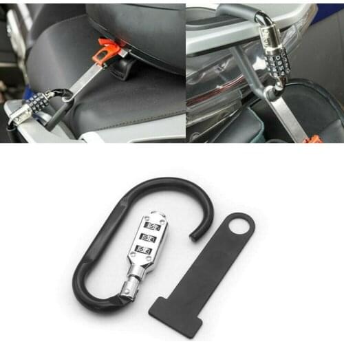 Motorcycle Helmet Lock Anti-Theft Open Face Helmet Lock Fastener + T-Bar for Racing Motorbike Bike Helmet Lock