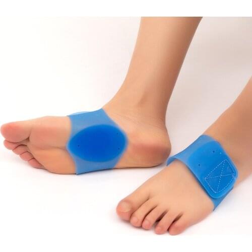 1Pair Adjustable Arch Support Sleeves Plantar Fasciitis Silicone Heel Spurs Foot Care Flat Feet Socks Pads Orthotic Insoles