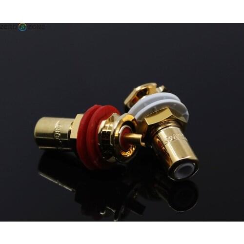 1pcs US brand CMC816u oxygen-free copper-plated fever RCA socket