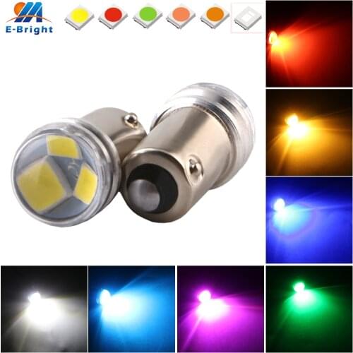 100pcs 12V BA9S W6W 2835 3 SMD LED Bulb Auto Lamp Wedge Marker LED Car Motor Indicator Signal Light Clearance Reading 110Lm Lamp